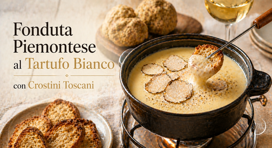Fonduta piemontese al tartufo bianco con crostini toscani: ricetta invernale