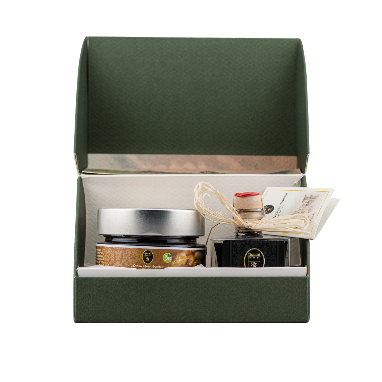 Cofanetto Regalo – Condimento Balsamico e Composta Gourmet "Acetaia Corte Ansaloni"
