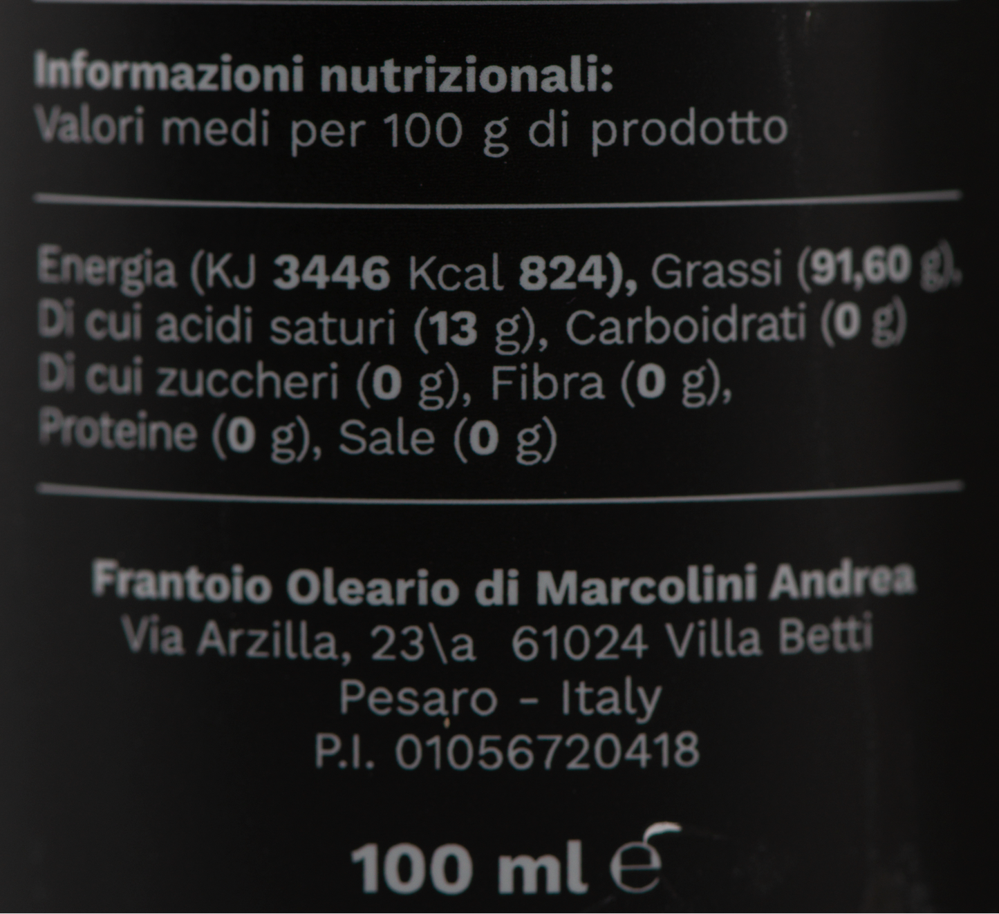 Angelo al Basilico etichetta ingredienti e valori nutrizionali – Luna Nuova Tartufi