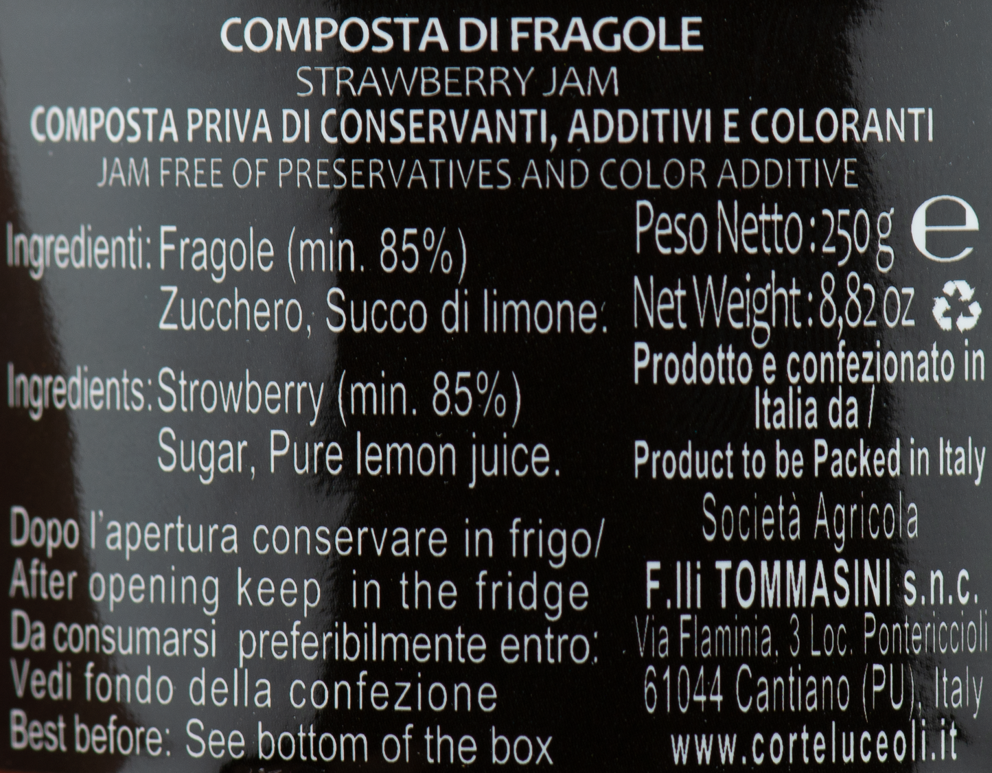 Composta di Fragole "Corte Luceoli" – Luna Nuova Tartufi (2)