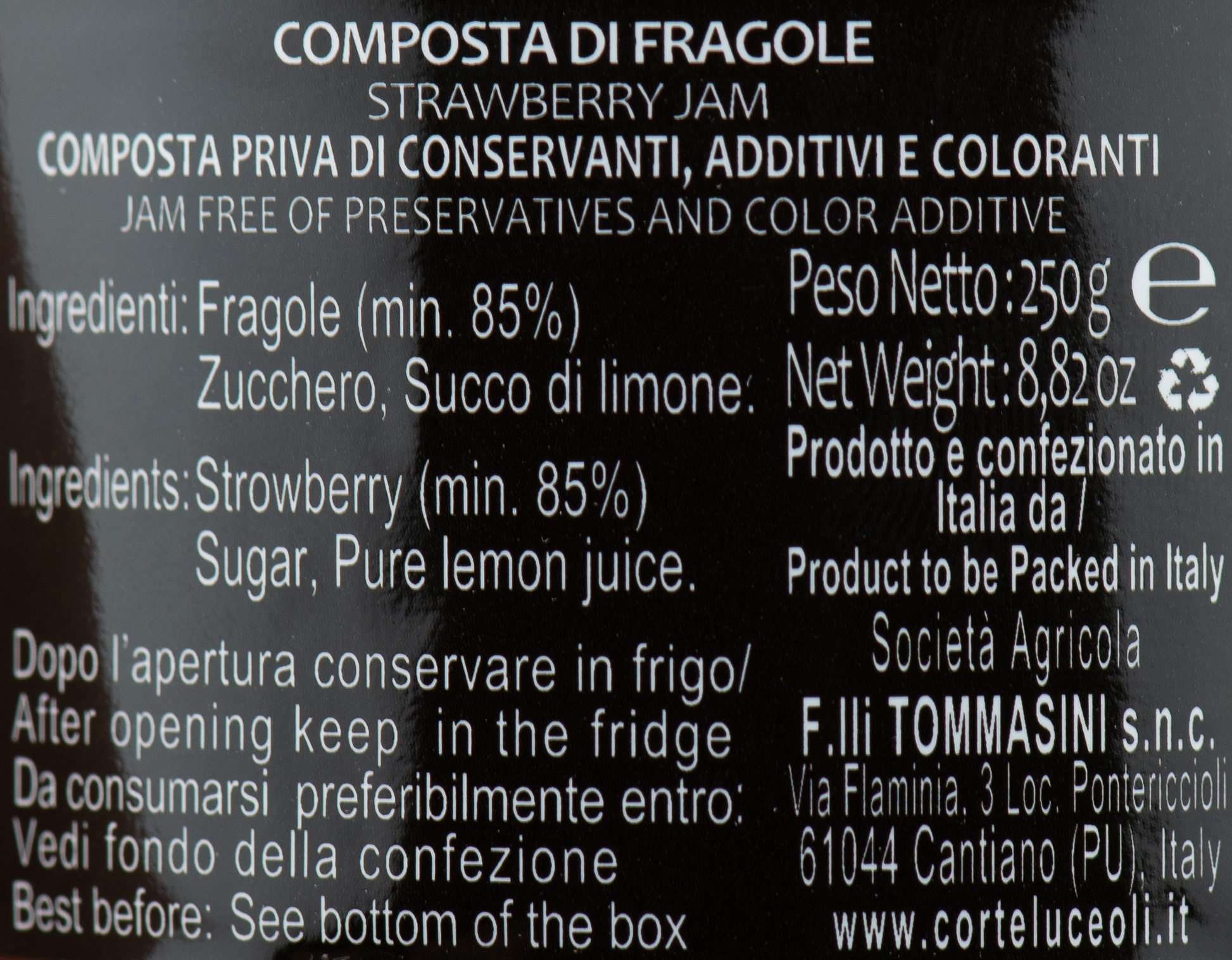 Composta di Fragole "Corte Luceoli" – Luna Nuova Tartufi (2)