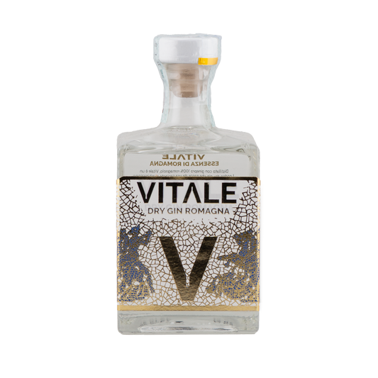 Vitale — Essenza di Romagna, Dry Gin bottiglia vista 1 – Luna Nuova Tartufi