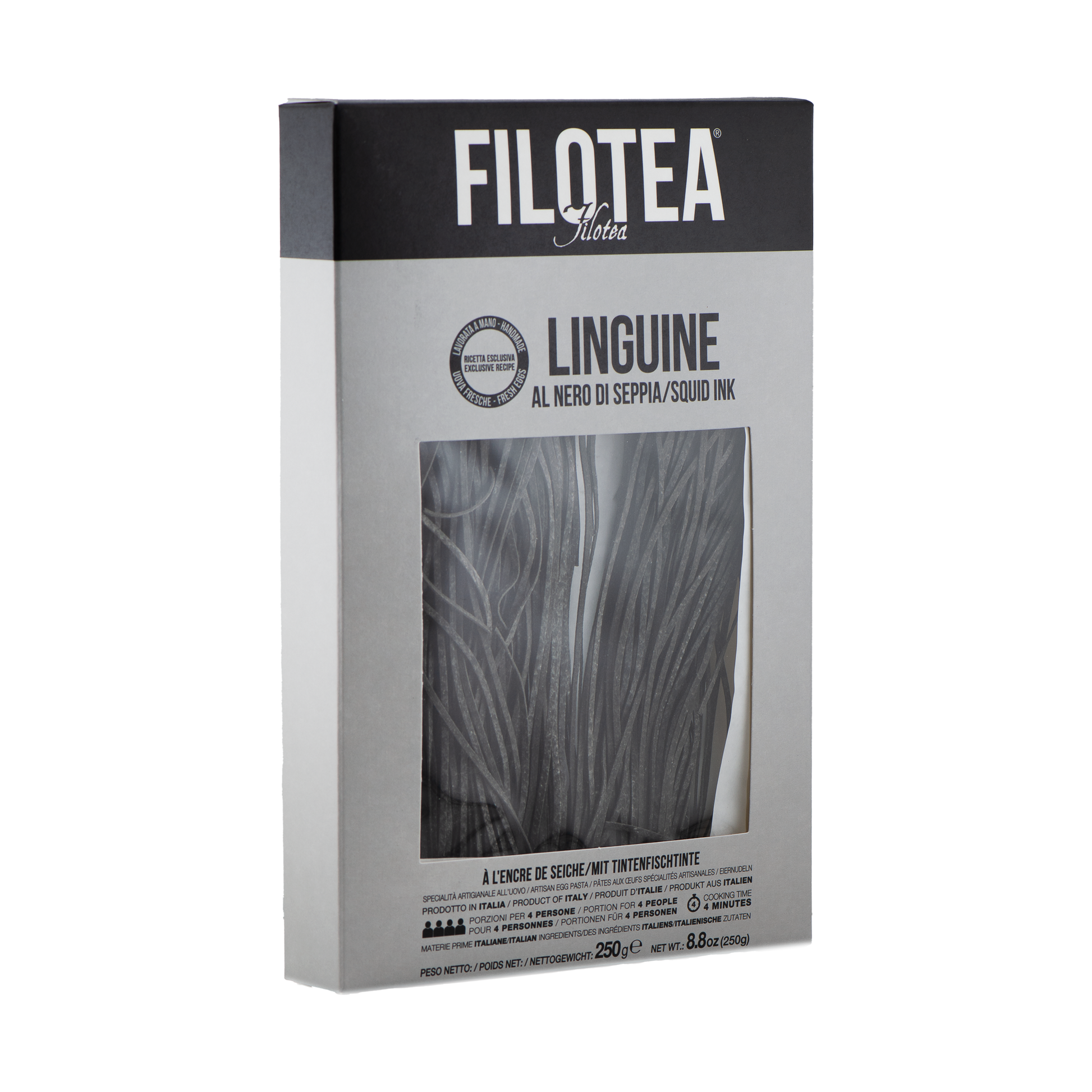 Linguine al Nero di Seppia "Filotea" – Luna Nuova Tartufi
