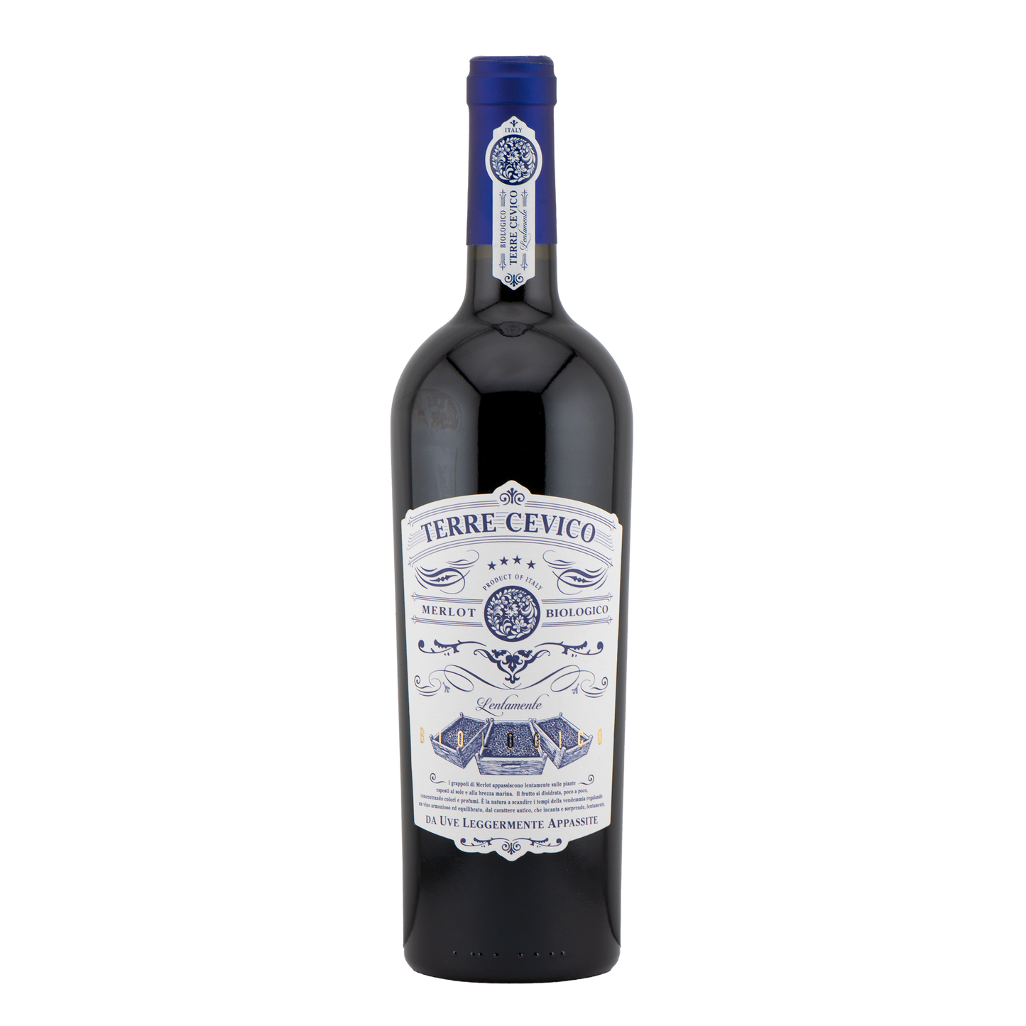 Merlot Biologico da uve leggermente appassite bottiglia – Luna Nuova Tartufi