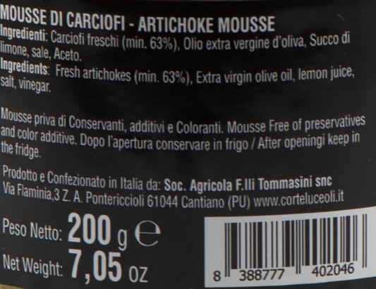 Mousse di Carciofi "Cioffi' - Corte Luceoli" – Luna Nuova Tartufi (2)