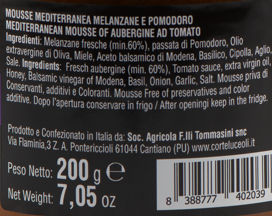Mousse Mediterranea di Melanzane e Pomodoro "Ma'Ma' - Corte Luceoli" – Luna Nuova Tartufi (2)