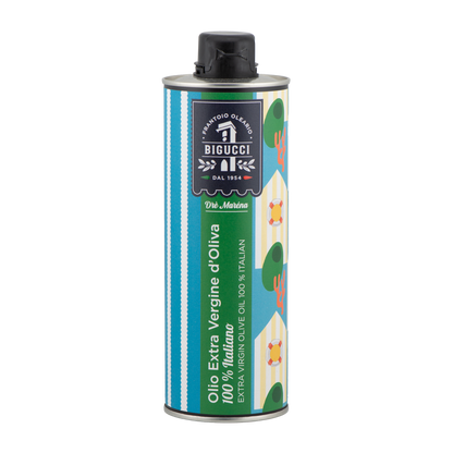 Olio Extra Vergine d'Oliva Drè Maréna latta vista 2 – Luna Nuova Tartufi