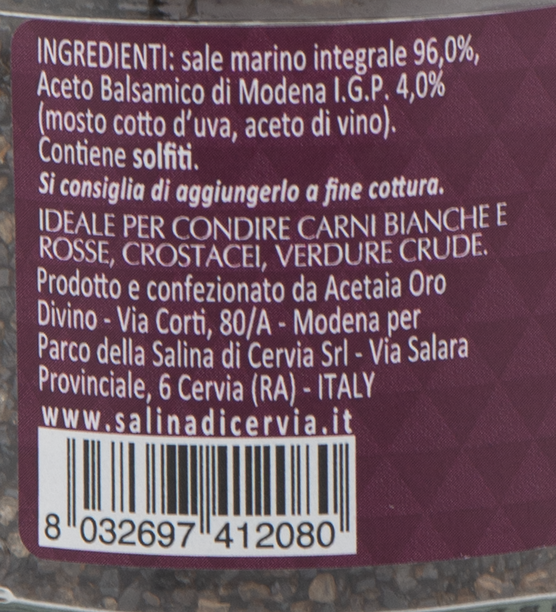 Sale Dolce di Cervia all'Aceto Balsamico di Modena IGP "Salina di Cervia" – Luna Nuova Tartufi (2)