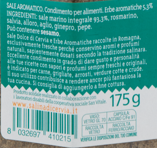 Sale Dolce di Cervia alle Erbe Aromatiche per Carne "Salina di Cervia" – Luna Nuova Tartufi (2)