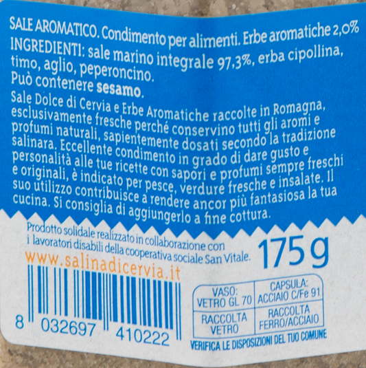 Sale Dolce di Cervia alle Erbe Aromatiche per Pesce "Salina di Cervia" – Luna Nuova Tartufi (2)
