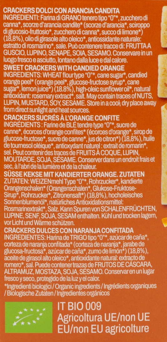 Tessere Dolci all'Arancia Candita Bio etichetta ingredienti e valori nutrizionali 1 – Luna Nuova Tartufi