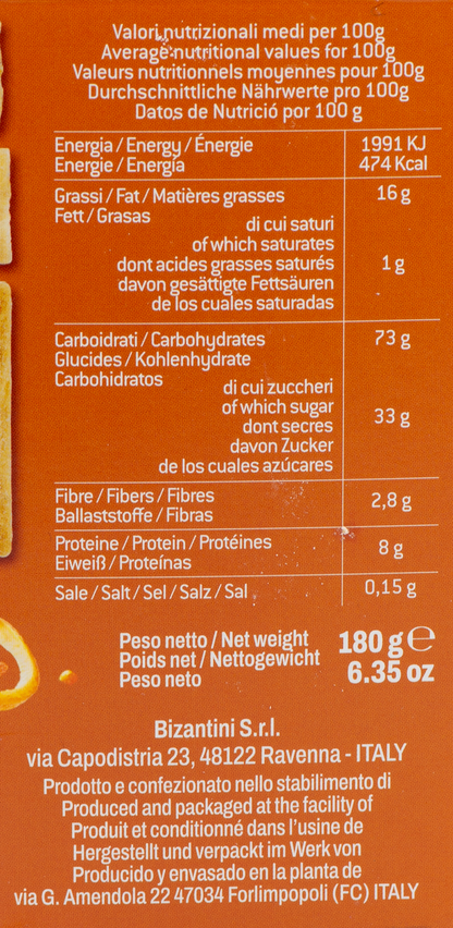 Tessere Dolci all'Arancia Candita Bio etichetta ingredienti e valori nutrizionali 2 – Luna Nuova Tartufi